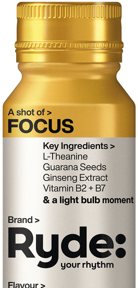 A cutout PNG image of a Ryde bottle