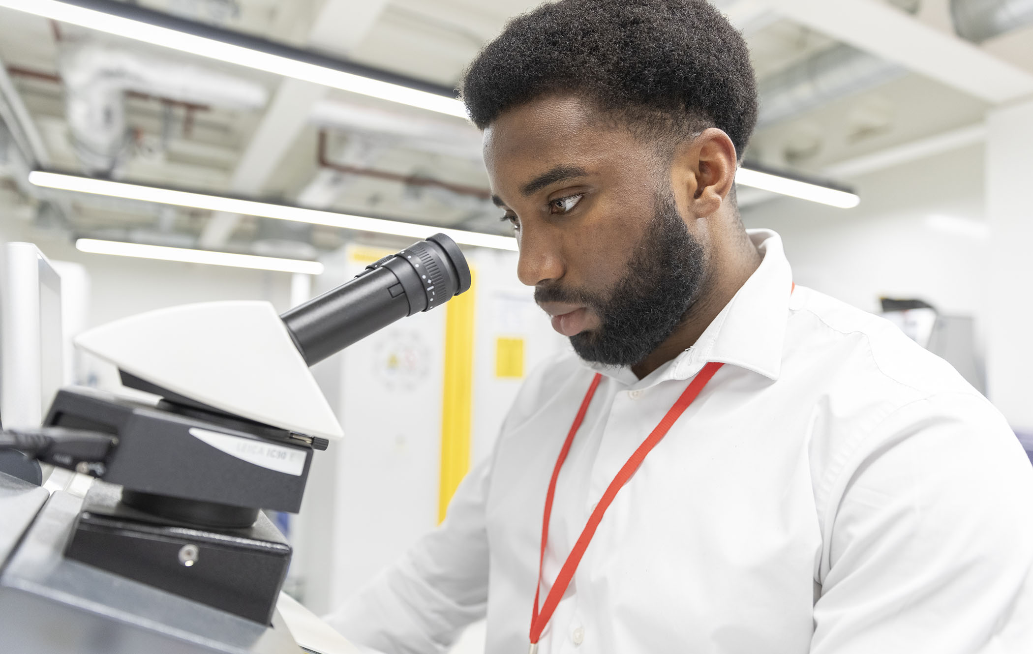A BAT scientist carrying out research