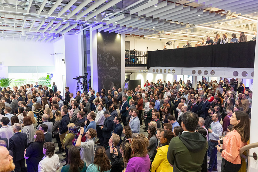 Hundreds of BAT scientists, engineers and support staff attended the opening