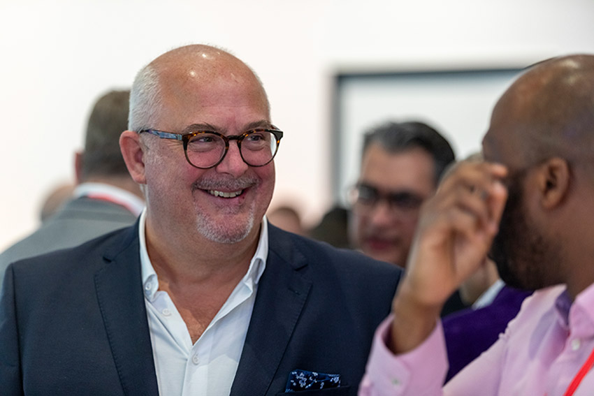 Kingsley Wheaton, alongside other Management Board members, enjoyed mixing with colleagues at the event.             