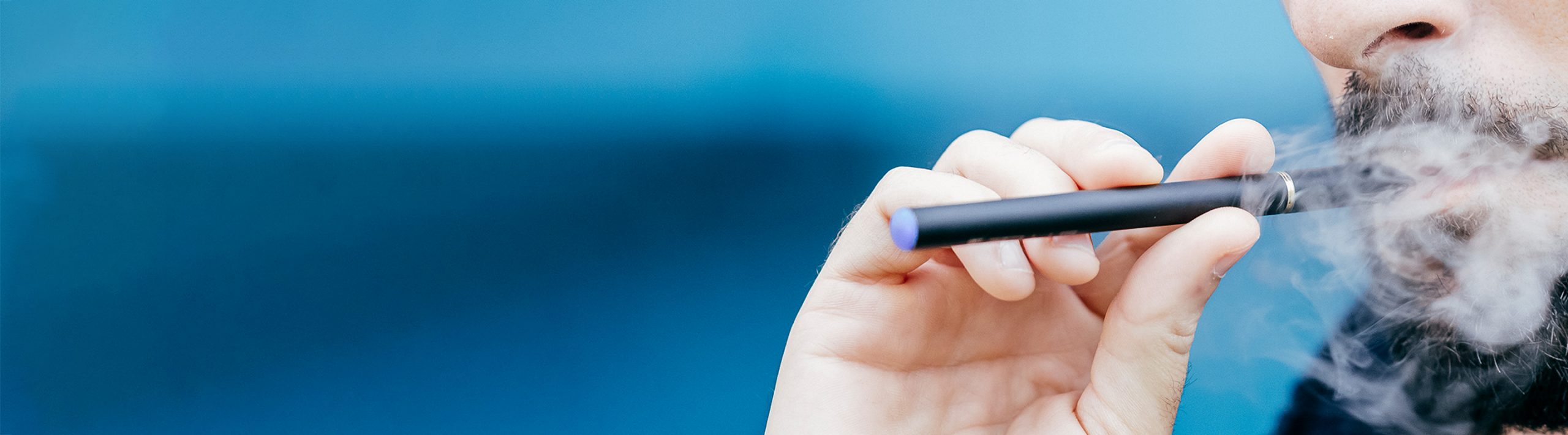 A man using a vape