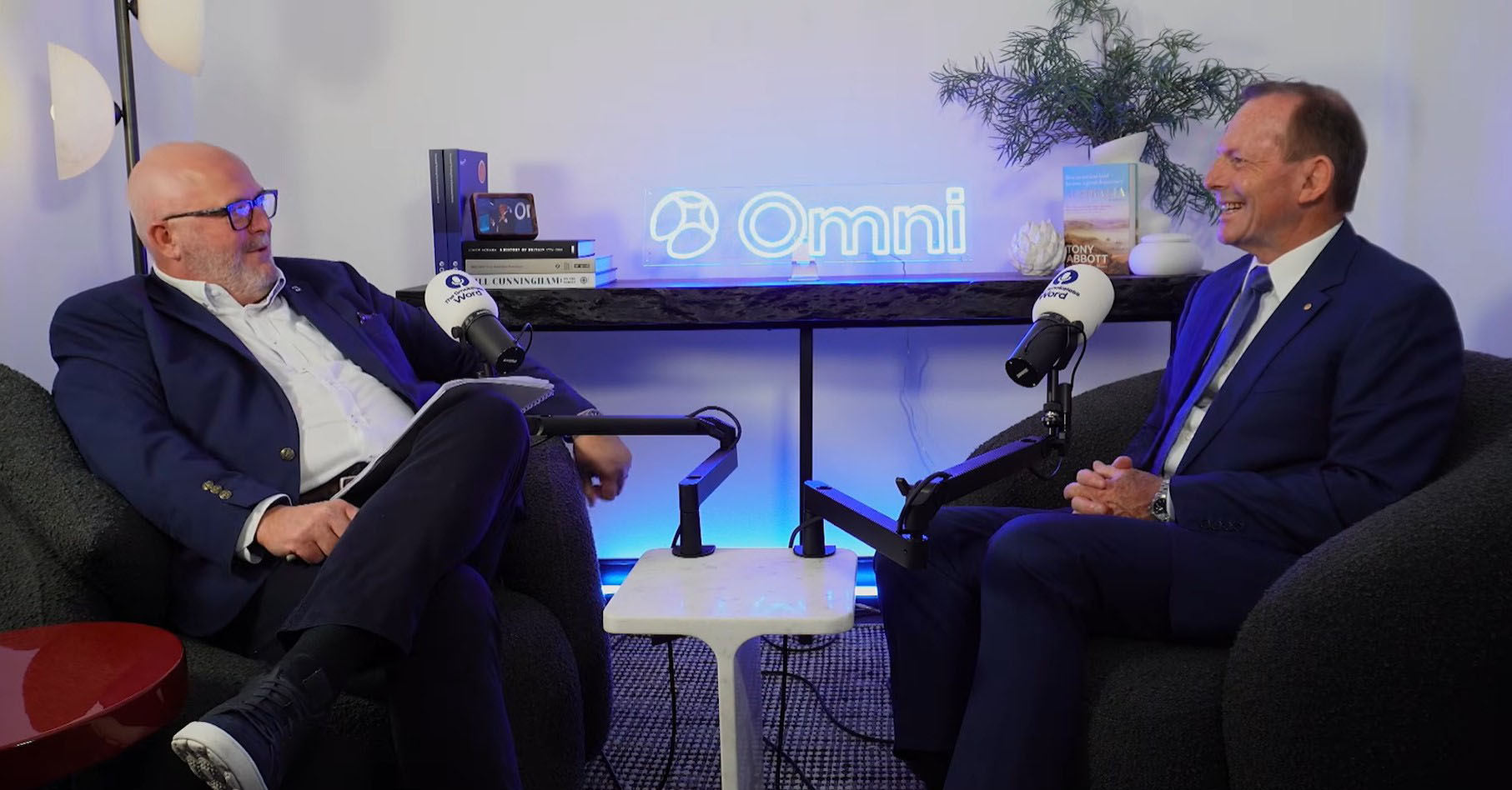 Kingsley Wheaton and Tony Abbott