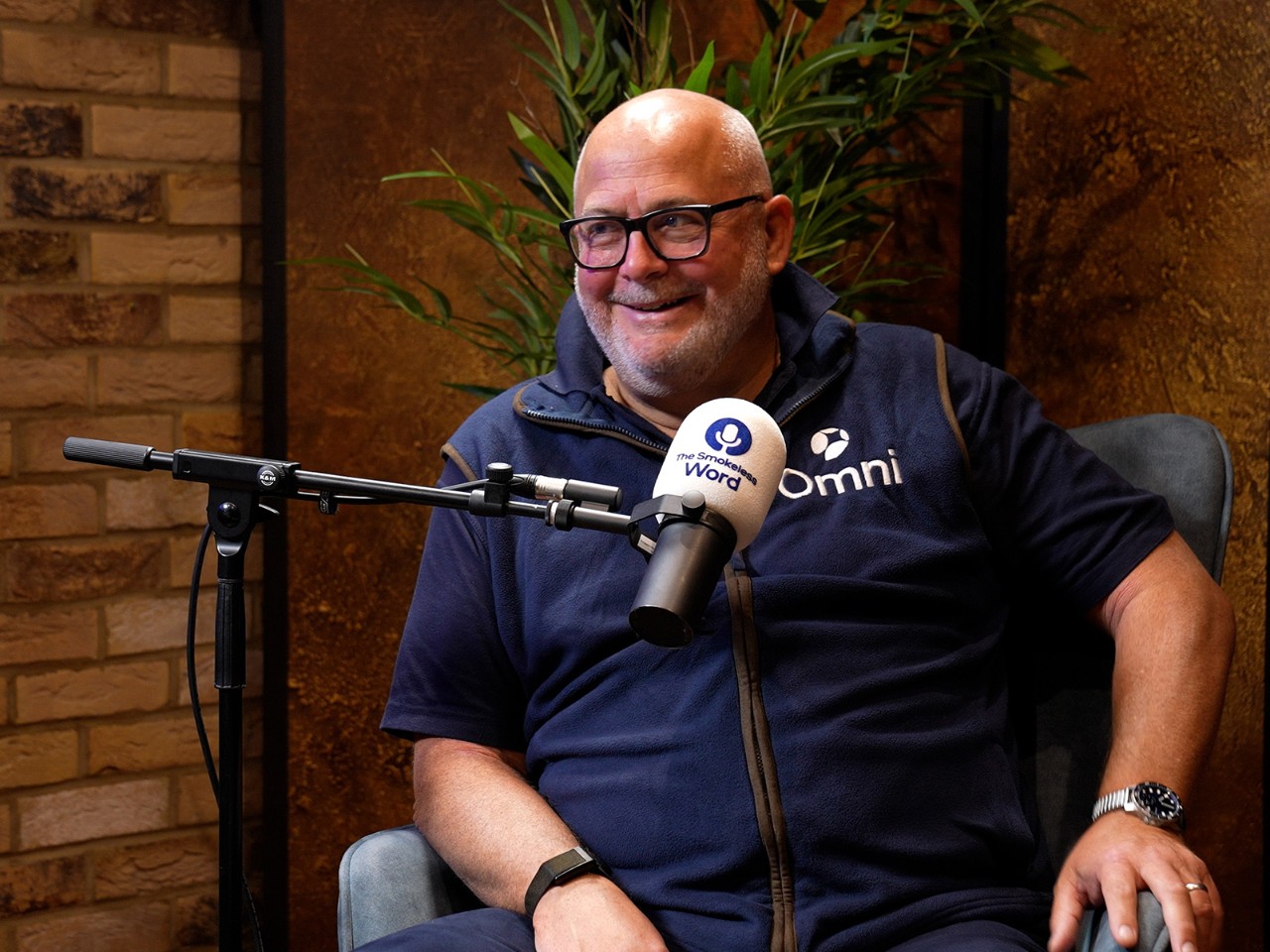 Kingsley Wheaton in the Smokeless Word studio