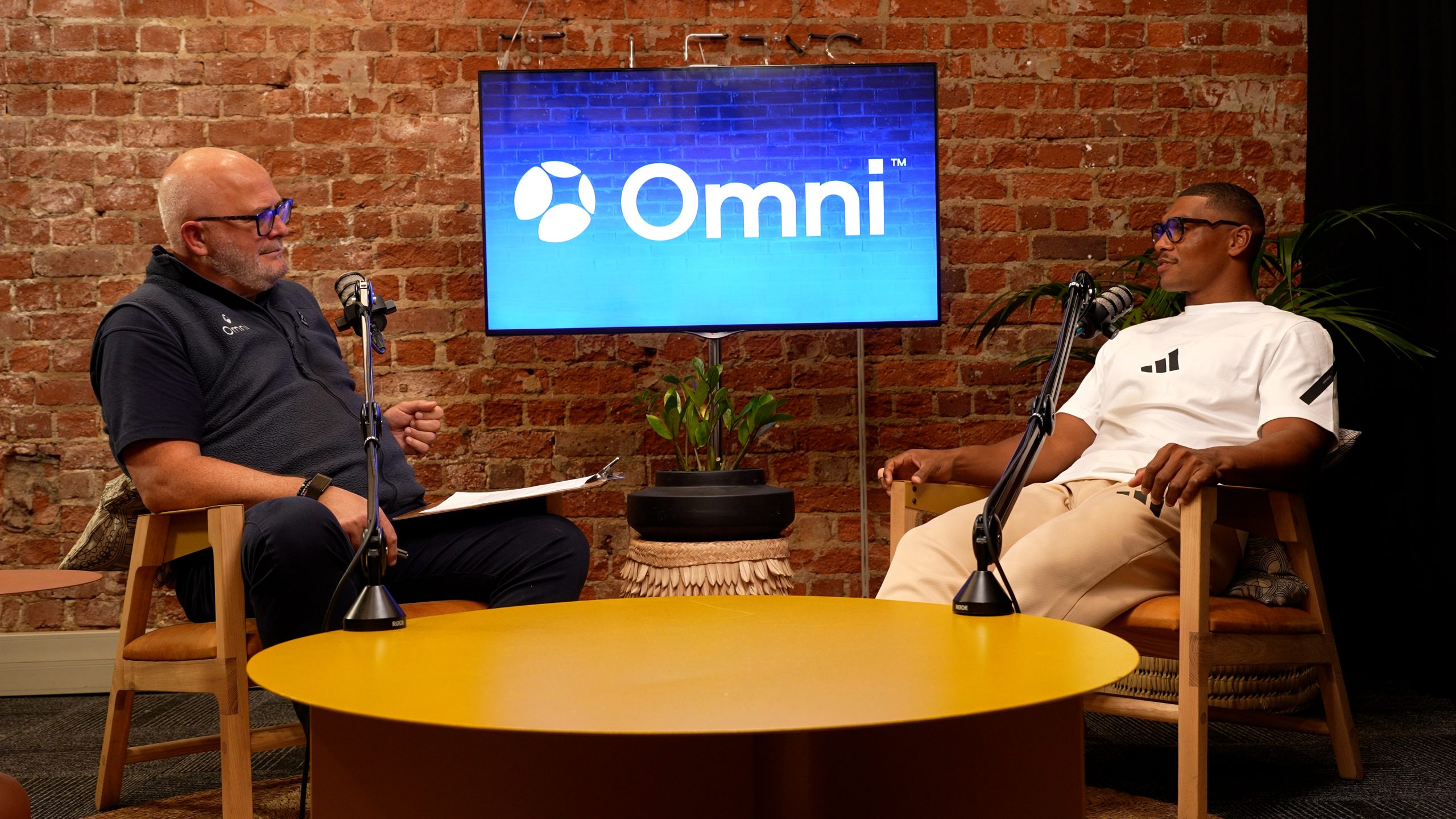 Kingsley Wheaton and Damian Willemse in The Smokeless Word studio