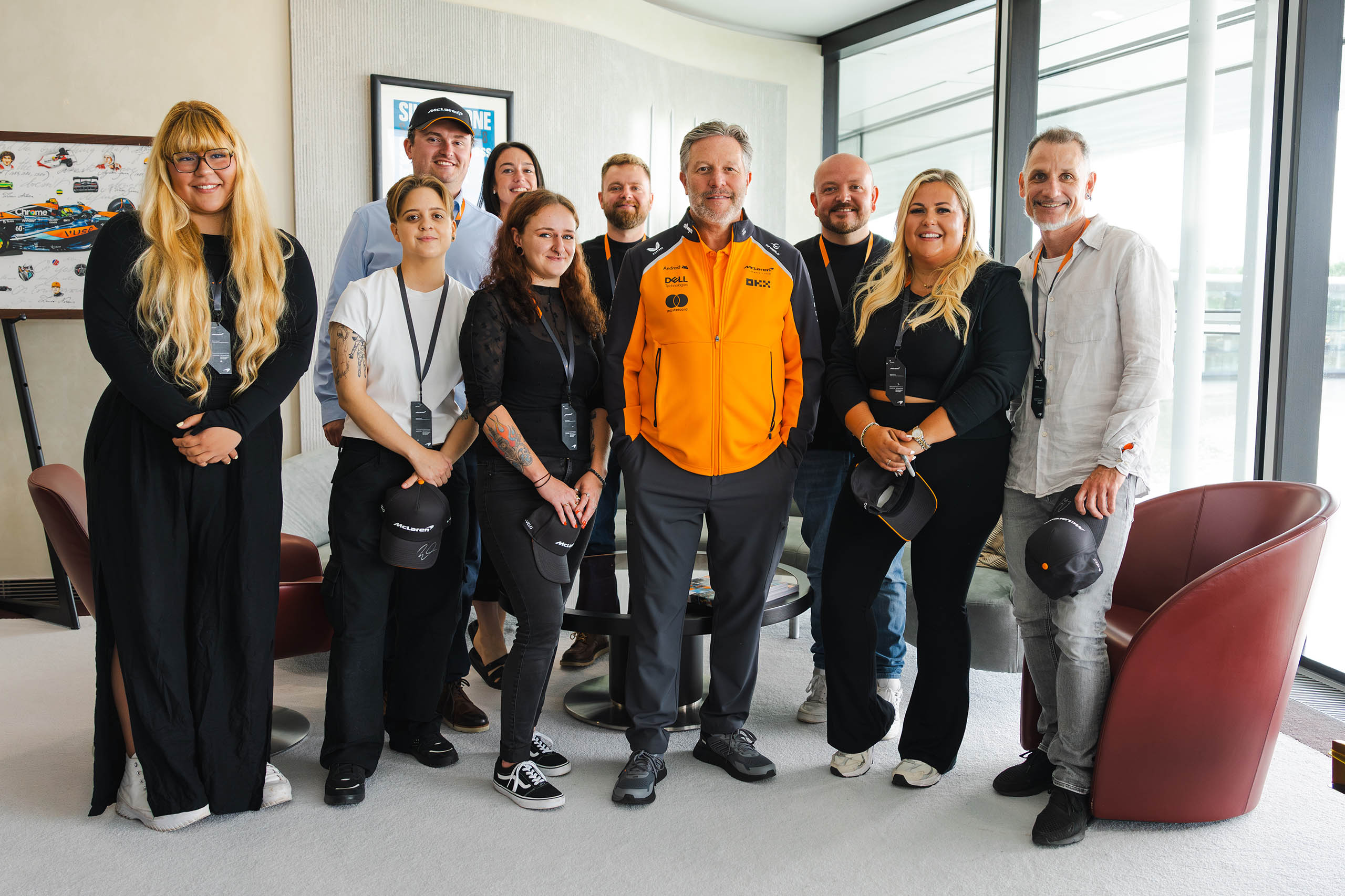 Zak Brown greets Superfans