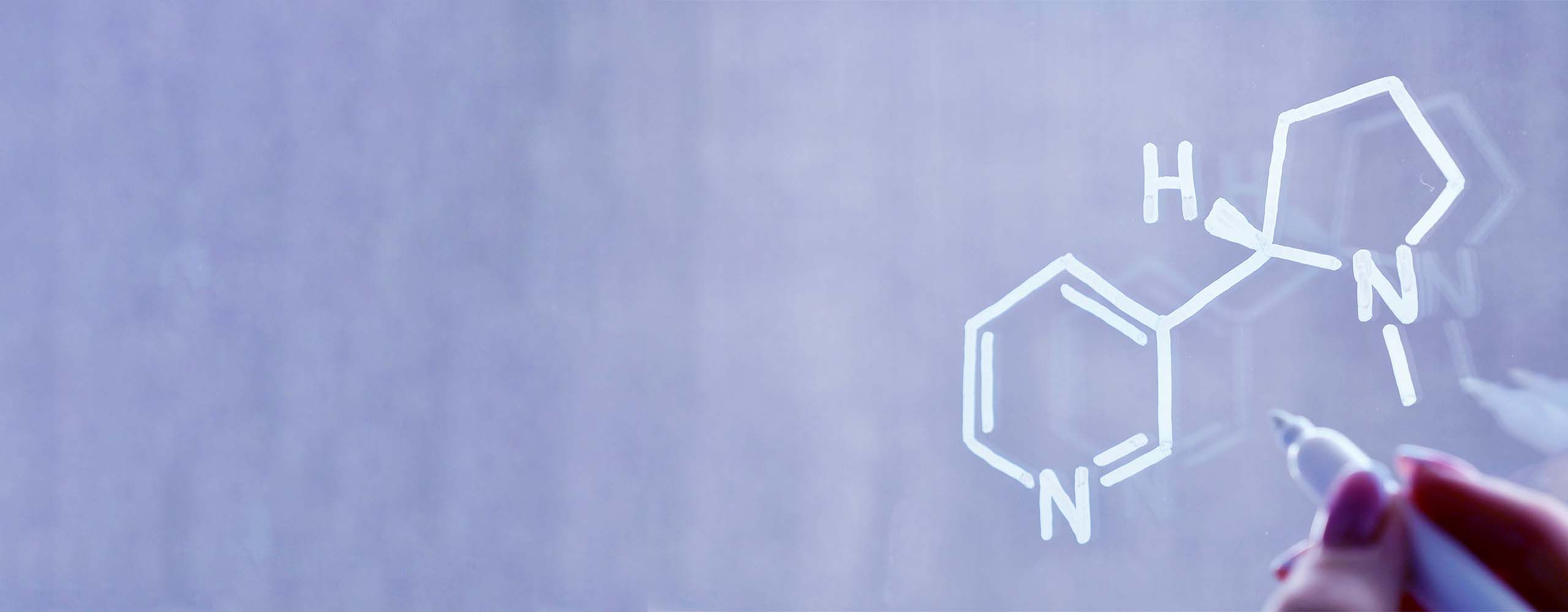 Nicotine molecule diagram